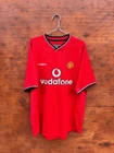 MANCHESTER UNITED 2000/2002 HOME FOOTBALL SHIRT JERSEY UMBRO SIZE L ADULT