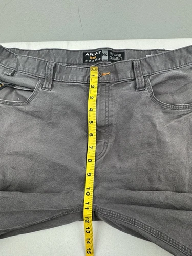 Ariat Men's Rebar M4 Distressed Gray Made Tough Work Cargo Pants Size 38x32 - Picture 12 of 24