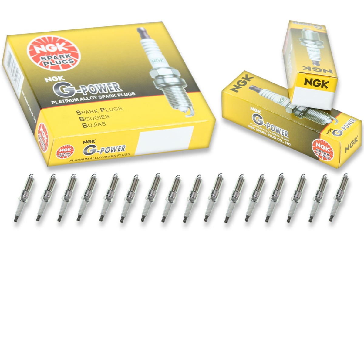 16 pcs NGK G-Power Spark Plugs for 2004-2008 Dodge Durango 5.7L V8 5.7L - jg