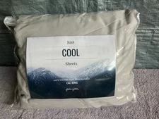 Pure Fiber Bamboo Cal King Sheet Set Grey No Pillowcase