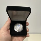 1963 Franklin Half Dollar Silver Black Ruthenium Hologram Proof Coin