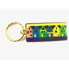 San Francisco Colorful Houses Keychain