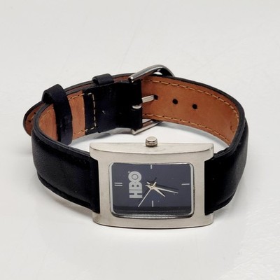 Sweda HBO Home Box Office Analog Wristwatch Leather Band Watch New Battery