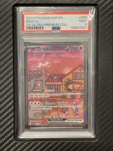 2023 PSA 9 Mew ex #053 Full Art Black Star Promo Pokemon TCG 151 Ultra Premium