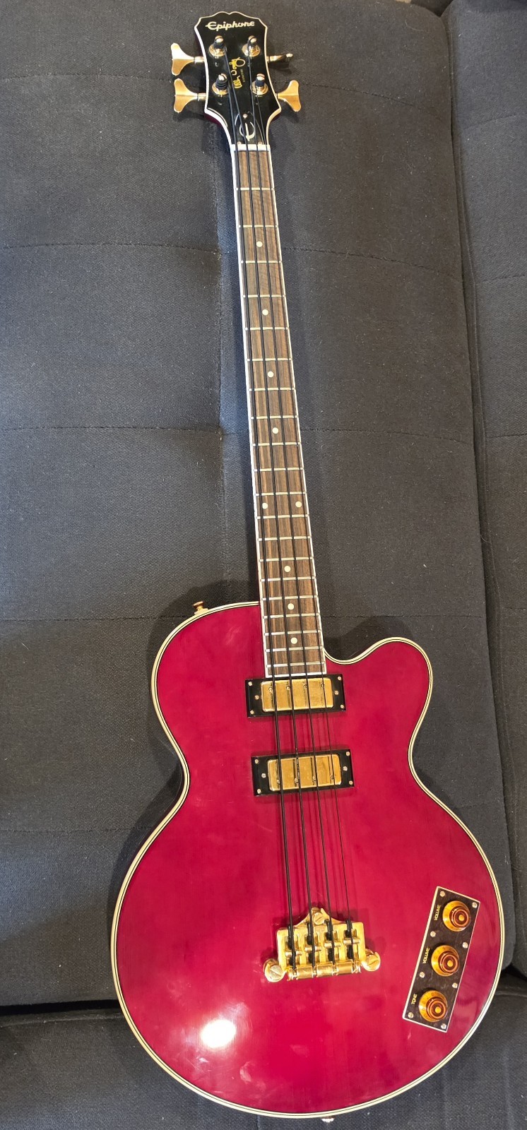 Epiphone Allen Woody Rumblekat Artist Series Bass Guitar Wine Red