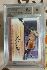 2000-01 UD Encore KOBE BRYANT Star Signatures LA Lakers HOF BGS 9.5 AUTO 10