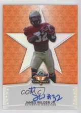 2014 Leaf Valiant Base Auto Orange 40/99 James Wilder Jr #BA-JWJ Auto no9