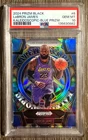 2024 Panini Prizm Black Basketball Blue LeBron James #6 PSA 10