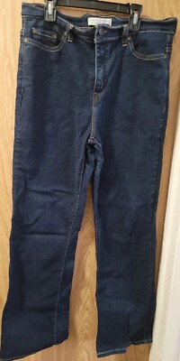 Levis Perfectly Slimming Bootcut 512 Jeans Womens Blue Stretch Denim~Size 14M