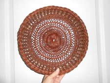 Basket Tray Round Open Weave Fruit / Wall
