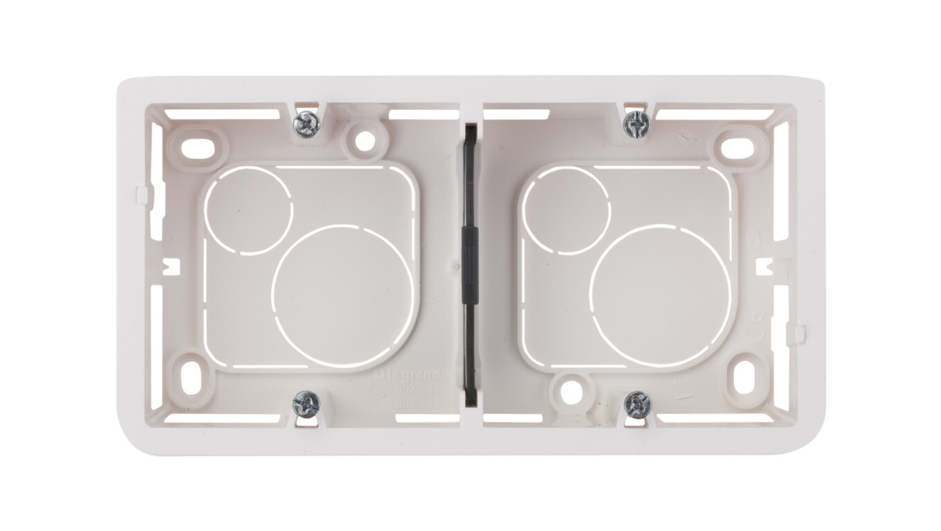 MOSAIC Single horizontal surface-mounted box /4-5 modules/ white 080285 /T2UK