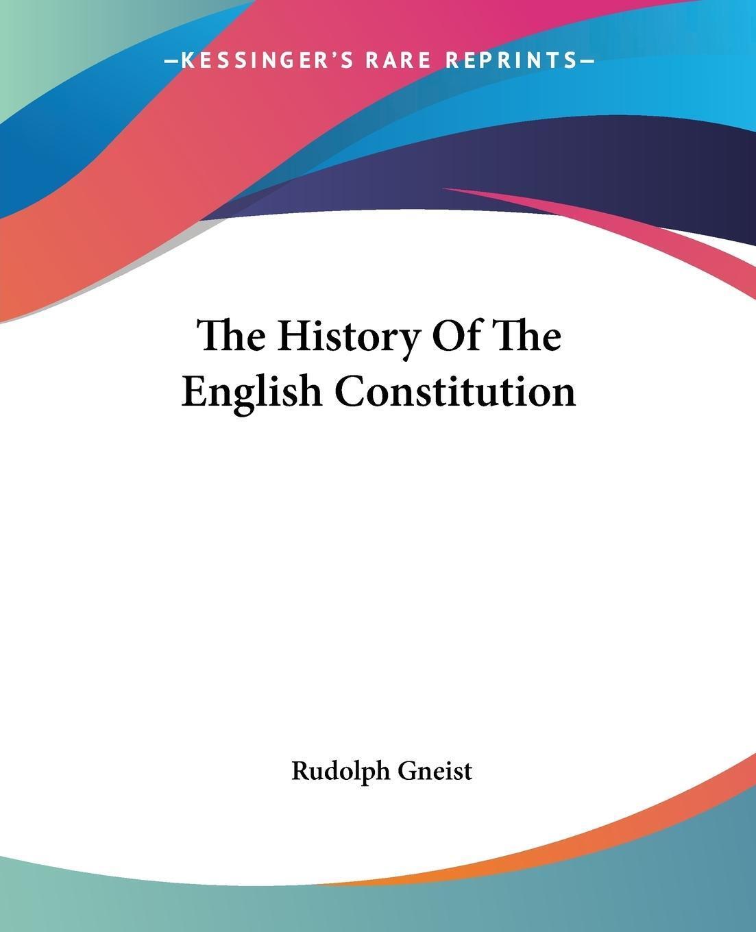 Thumbnail - Rudolph Gneist | The History Of The English Constitution | Taschenbuch