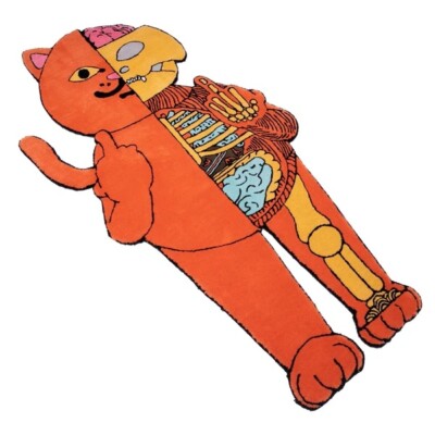 RipNDip Nermal Anatomy Rug Devil Orange 6ft LE 100 Limited