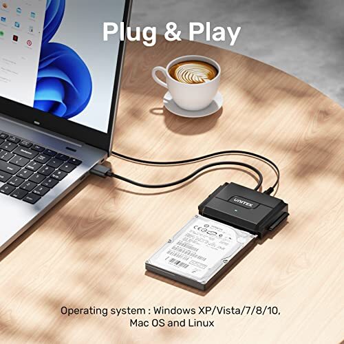 UNITEK SATA IDE naar USB Adapterkabel, USB 3.0 naar IDE Harde UNITEK SATA IDE naar USB Adapterkabel, USB 3.0 naar IDE Harde