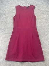 12th Dress Size Medium M Burgundy Sheath Bodycon Sleeveless Stretchy
