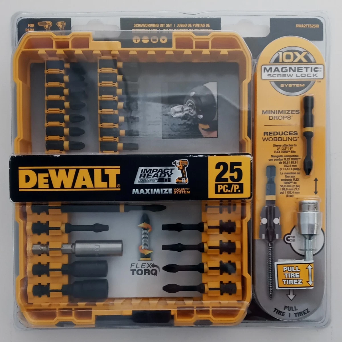Dewalt DWA2FTS25IR 25pc Impact Ready Screwdriving Bit Set eBay