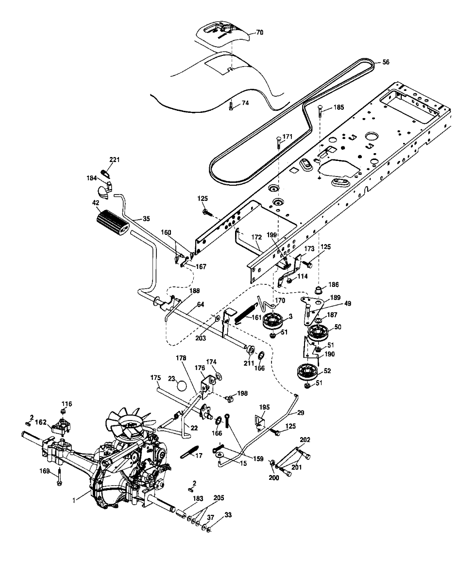 Deck Parts Drive Belt Diagram For Craftsman Riding Mower Ground
