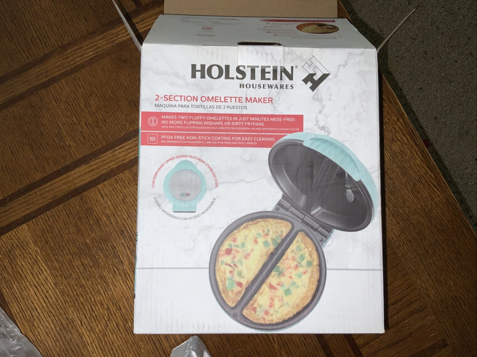 Holstein Housewares HH-09125007E Omelet Maker, Teal