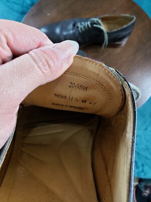 Johnston & Murphy Shoes Sz 11.5 Mens Black Lace Up Loafers Sheepskin 20-9595 Johnston & Murphy Shoes Sz 11.5 Mens Black Lace Up Loafers  main image 2
