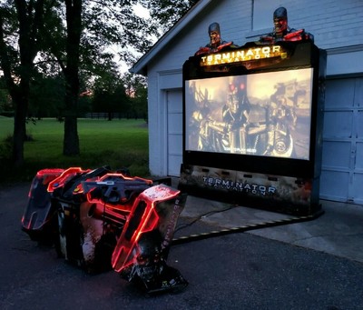 Terminator Salvation Super Deluxe Arcade Shooting Video Game By Raw Thrills Ebay