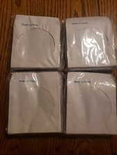 4 pack cd/dvd paper sleeves-with clear window 100pk x 4