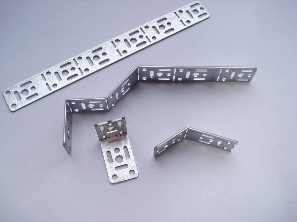 Equerre fixation acier pliable ajustable angle variable pour charpente lot de 2 - Photo 4/4