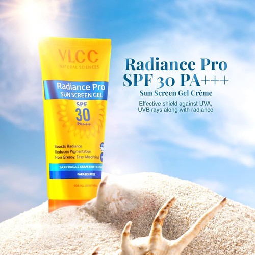 VLCC Radiance Pro SPF 30 PA+++ Sunscreen Gel -100g + 25g Extra- Sun Protection, - Picture 6 of 6