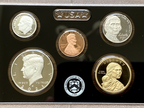 2021 S Coin SILVER Proof Set U S Mint Boxed With COA; 7 Coin Set - Picture 2 of 6