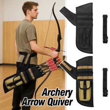 Archery Hip Arrow Quiver Hip Arrows Bag with Pocket Hanged for Outdoor Hunting
