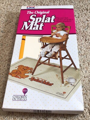 Vintage Children On The Go - The Original Splat Mat - for Baby High Chairs