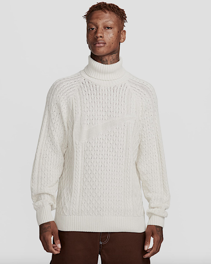 Мужской свитер-водолазка легкой вязки Nike Life с высоким воротом размер S NWT 180 9090₽