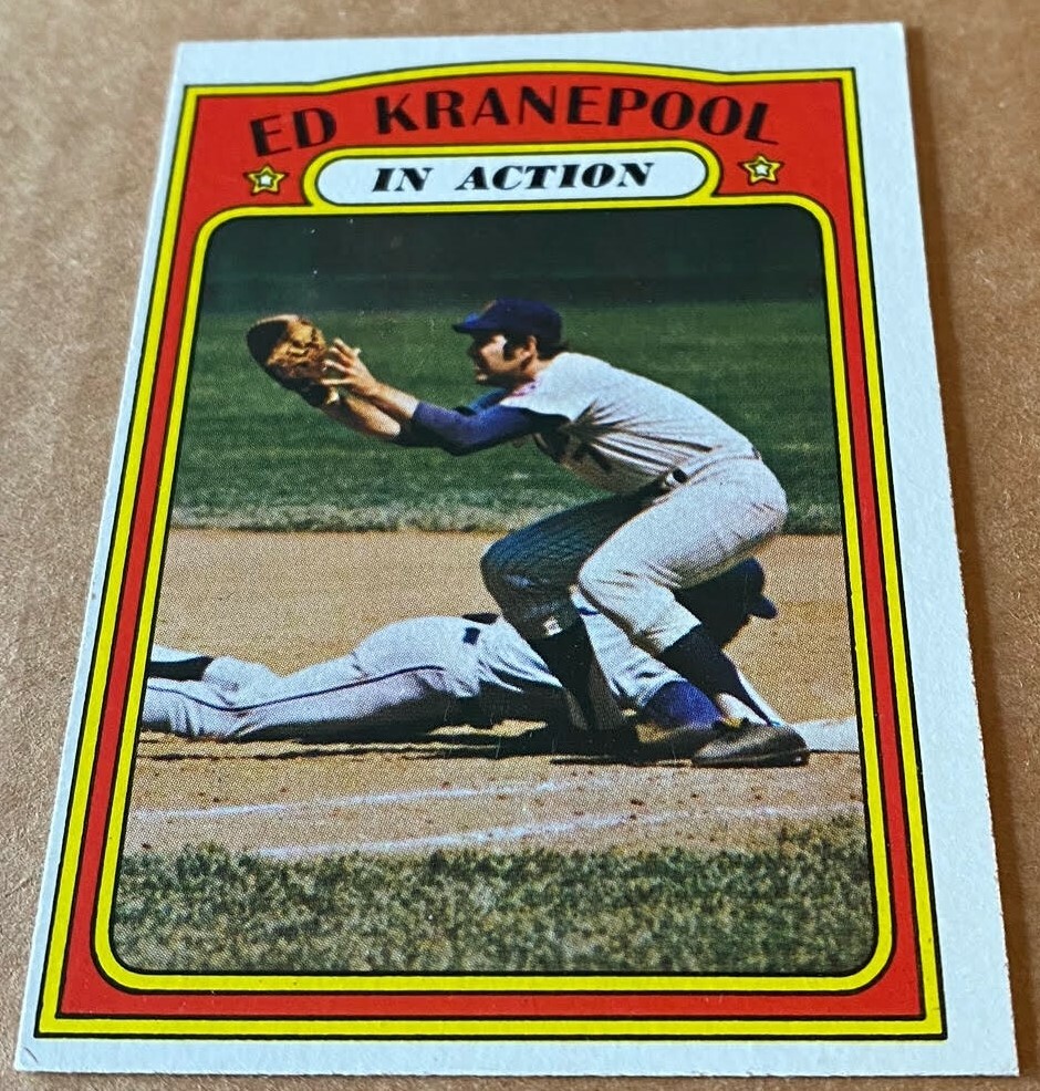 1972 TOPPS IN ACTION Card #182 ED KRANEPOOL NM-MT Condition
