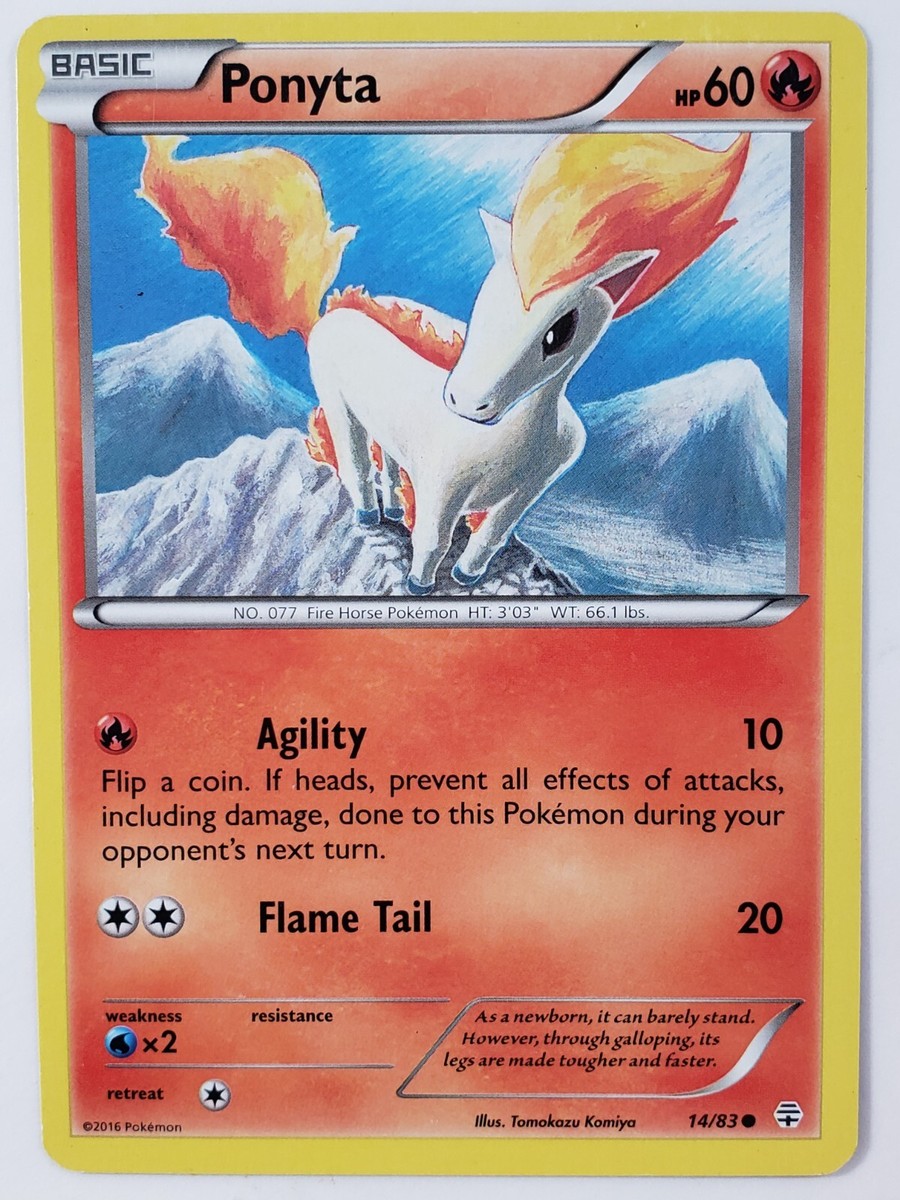 Ponyta 14/83 LP / VLP - XY Generations Pokemon Card - Tomokazu