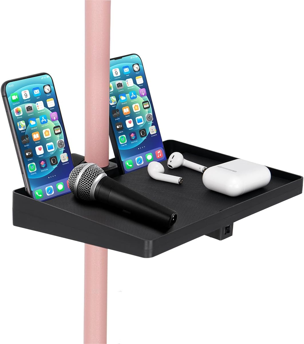 Microphone Stand Tray Universal Sound Card Tray Adjustable Music Stand Tray Clam-image
