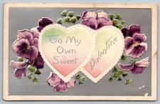 1916  Valentine's Day  Greetings  Postcard