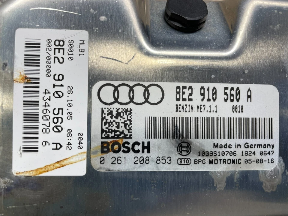 2006 Audi S4 Engine Computer Module ECM 8E2910560A N1843 DG - Image 3 of 4