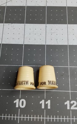 2 Longstreth for Mayor Campaign Thimbles
