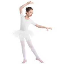 UK Toddler Kid Girl Dance Dress Ballet Gymnastics Leotard Tutu Dancewear Costume