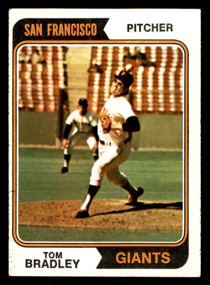 トムページ 1974 Topps Baseball #455 Tom Bradley EX/MT *d4 | eBay