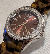 Armitron Now Women's Quartz Watch Crystal Bezel New Battery 75/3935SV WR 100ft