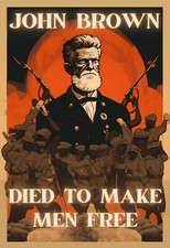 Abolitionist John Brown -- Vintage Civil War Postcard -- NEW   4x6   unposted