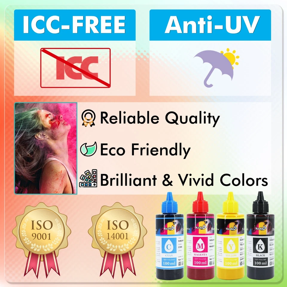 800ML Bulk Koala Sublimation Ink for All Inkje WF-7210 ET-2720 ET-2760 2800 2803 - Image 2 of 4