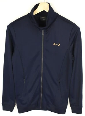 A-Z Sweat Homme XS Fermeture Éclair Bleu Foncé Poches de Sport - Photo 1/4