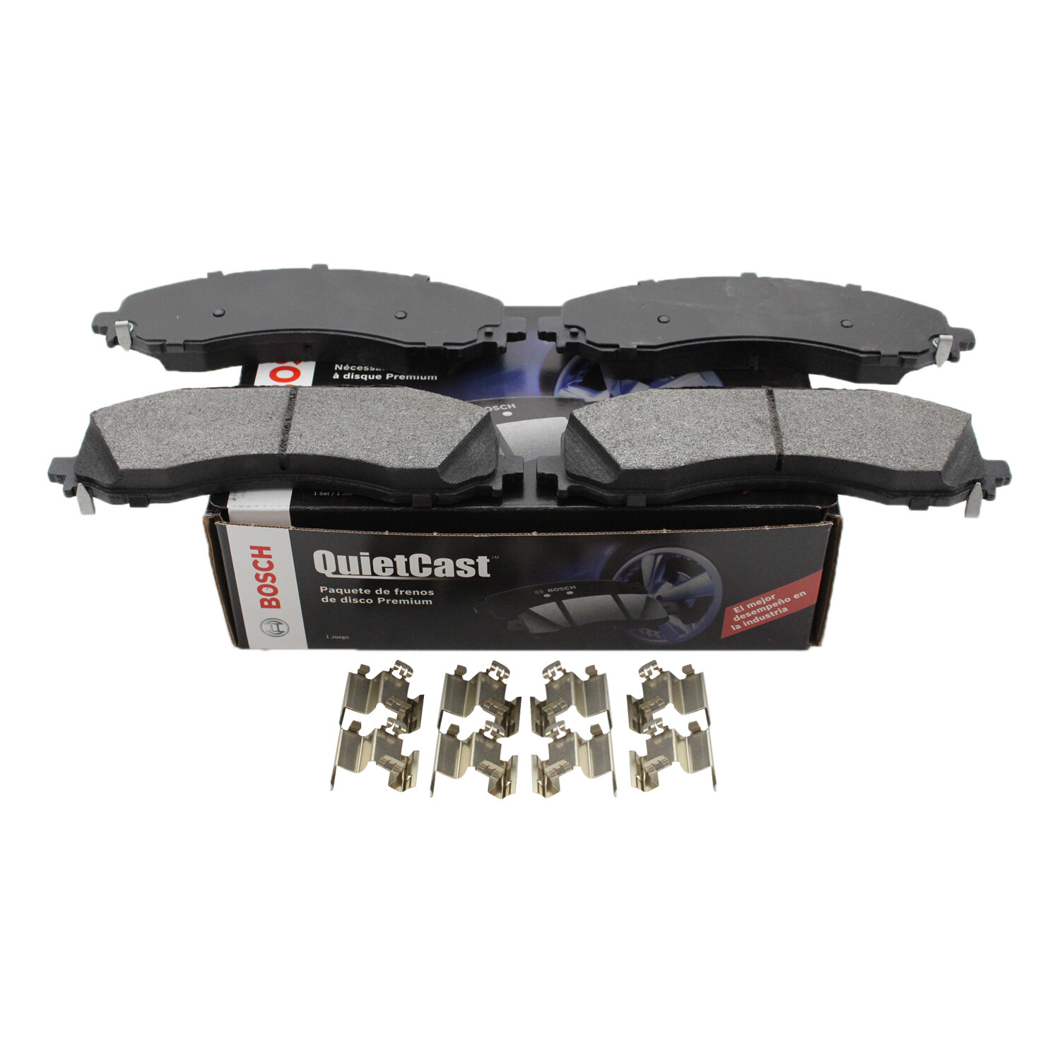 Bosch QuietCast Semi-Metallic Front Brake Pads with Hardware for Ram 2500 3500-image