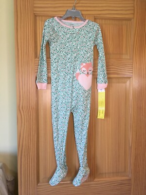 New Carter's Fox Cotton Pajama PJs pc Toddler Girl Sleeper