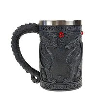 Nemesis Now Tankard Black Wing Celtic Dragon Gemstone Mythological Drink Gift