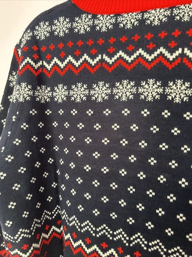 Marvel Captain America Ugly Christmas Sweater Mens Size 2X Navy New