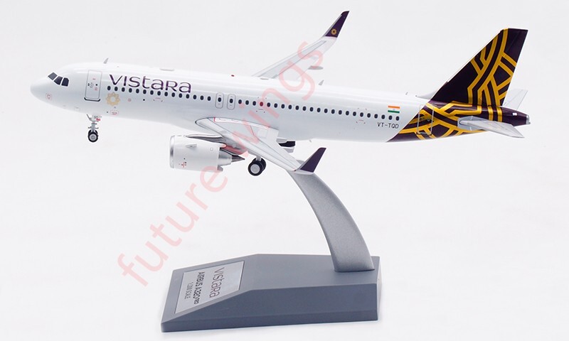 1:200 InFlight200 Vistara Airlines A320-200 VT-TQD Aircraft