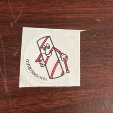 Vintage CTP Sniffy's MATTE Scratch and Sniff Stickers - CANDY CANE