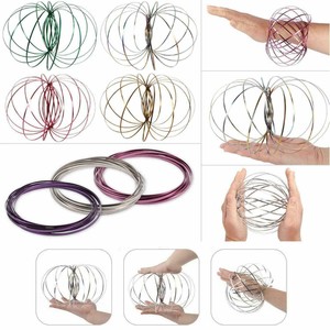 Rainbow Magic Flow Ring Toys Kinetic Spring Infinity Arm Slinky Juggle Dance Uk Ebay